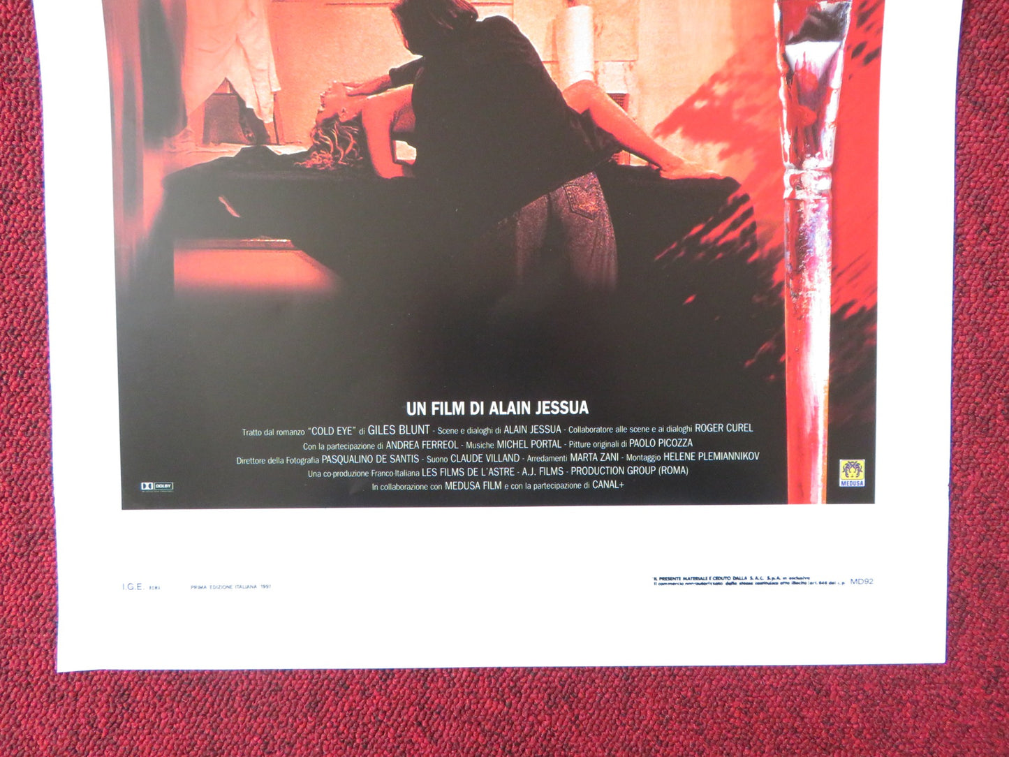 THE COLOURS OF THE DEVIL ITALIAN LOCANDINA POSTER RUGGERO RAIMONDI 1997