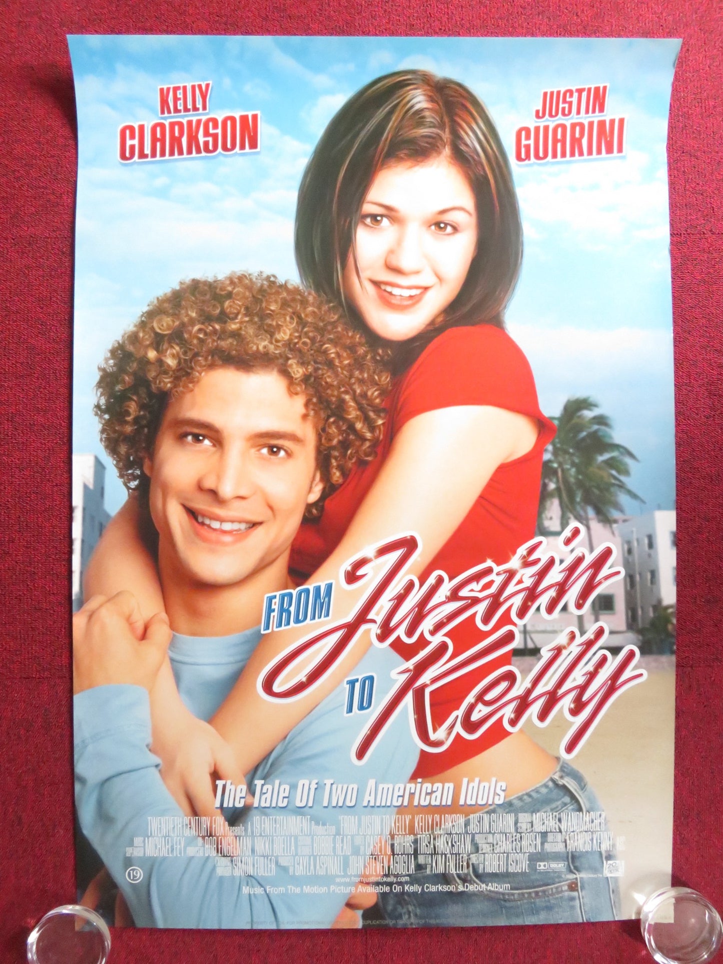 FROM JUSTIN TO KELLY - VERSION A US ONE SHEET ROLLED POSTER KELLY CLARKSON 2003