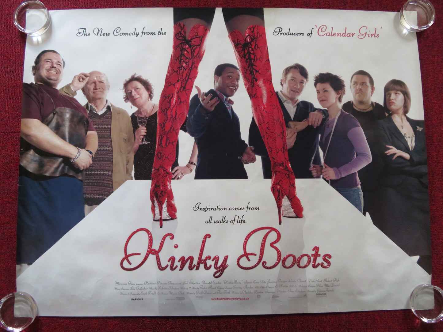 KINKY BOOTS UK QUAD (30"x 40") ROLLED POSTER JOEL EDGERTON CHIWETEL EJIOFOR 2005