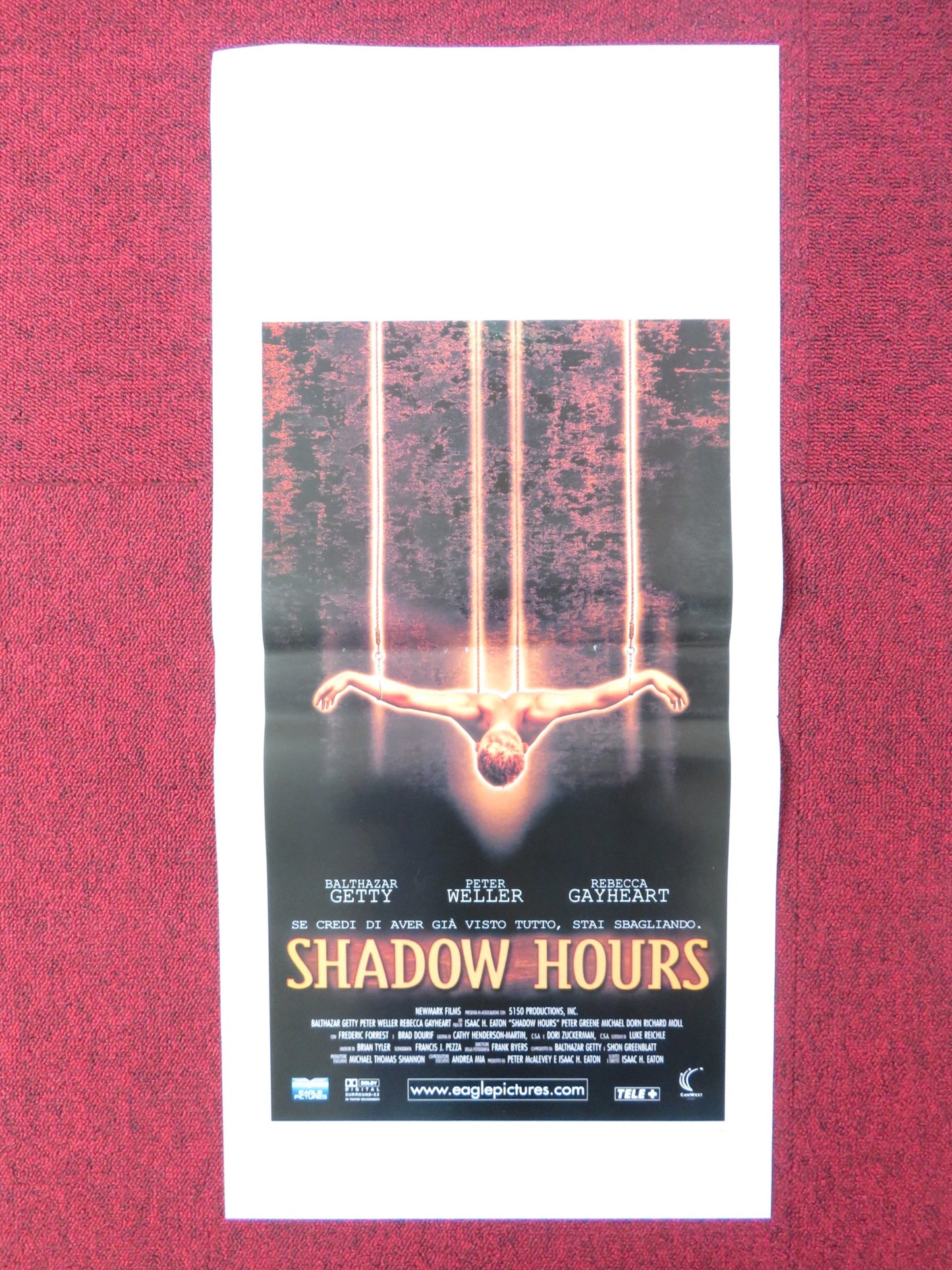 SHADOW HOURS ITALIAN LOCANDINA POSTER BALTHAZAR GETTY PETER WELLER 2000