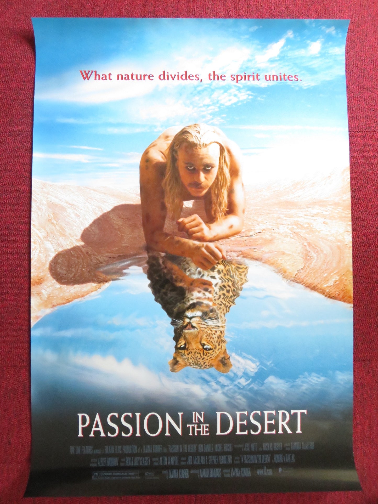 PASSION IN THE DESERT US ONE SHEET ROLLED POSTER BEN DANIELS MICHEL PICCOLI 1997