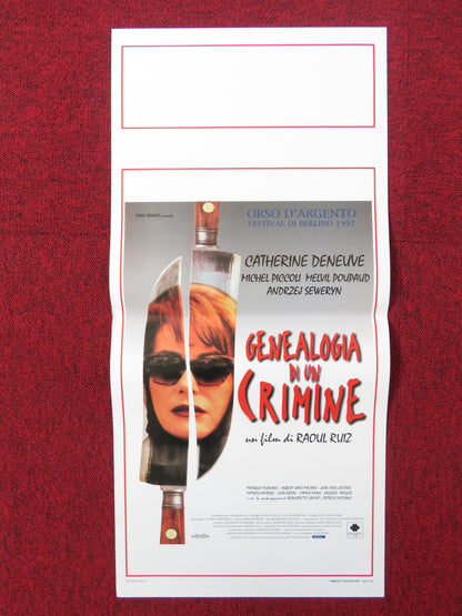 GENEALOGIES OF A CRIME ITALIAN LOCANDINA POSTER CATHERINE DENEUVE PICCOLI 1997