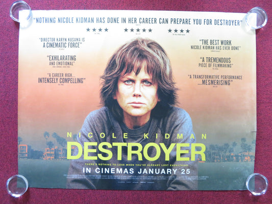 DESTROYER UK QUAD (30"x 40") ROLLED POSTER NICOLE KIDMAN TOBY KEBBELL 2018