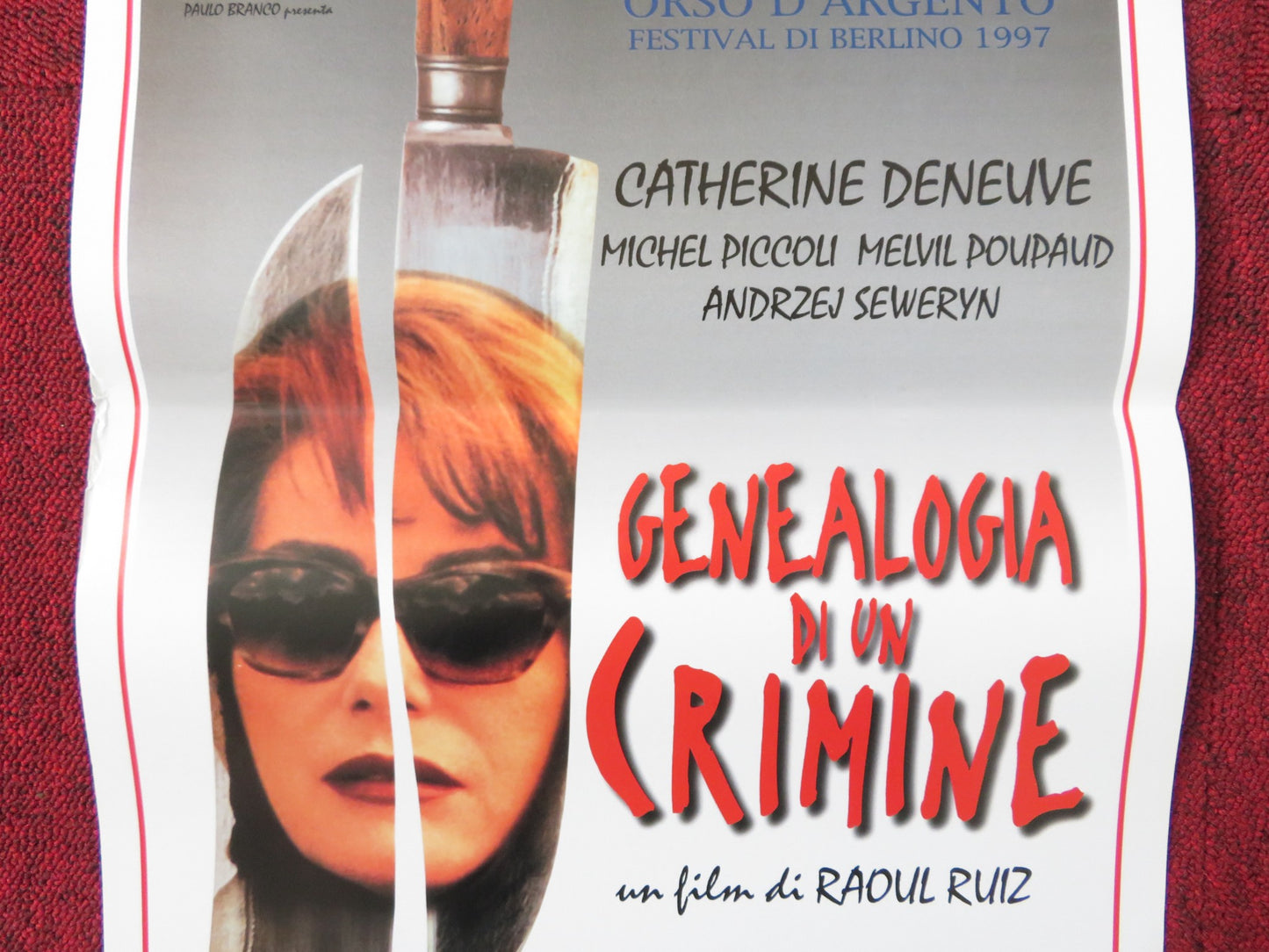 GENEALOGIES OF A CRIME ITALIAN LOCANDINA POSTER CATHERINE DENEUVE PICCOLI 1997