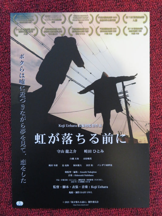 BEFORE THE RAINBOW FALLS  JAPANESE CHIRASHI (B5) POSTER RYUNOSUKE MORIYAMA 2020