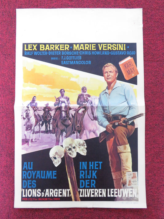 KINGDOM OF THE SILVER LION BELGIUM POSTER LEX BARKER MARIE VERSINI 1965