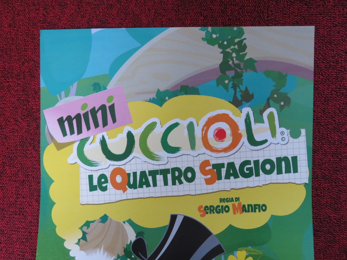 MINI CUCCIOLI LE QUATTRO STAGIONI ITALIAN LOCANDINA POSTER SERGIO MANFIO 2018