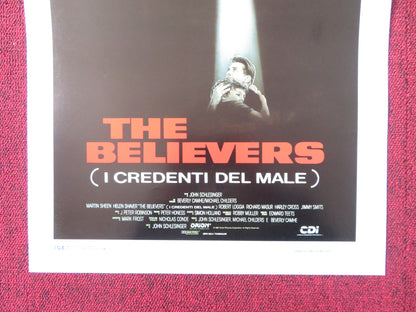 THE BELIEVERS ITALIAN LOCANDINA POSTER MARTIN SHEEN HELEN SHAVER 1987