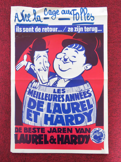 LAUREL AND HARDY'S LAUGHING 20'S BELGIUM POSTER OLIVER HARDY STAN LAUREL 1965