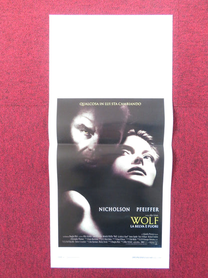 WOLF ITALIAN LOCANDINA POSTER JACK NICHOLSON MICHELLE PFEIFFER 1994