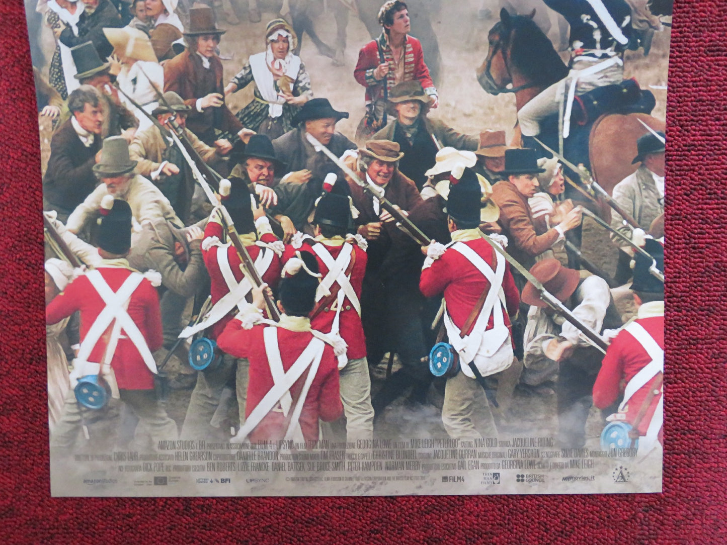 PETERLOO ITALIAN LOCANDINA POSTER MIKE LEIGH RORY KINNEAR 2018