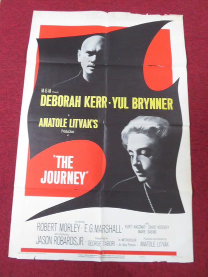 THE JOURNEY FOLDED US ONE SHEET POSTER YUL BRYNNER DEBORAH KERR 1959