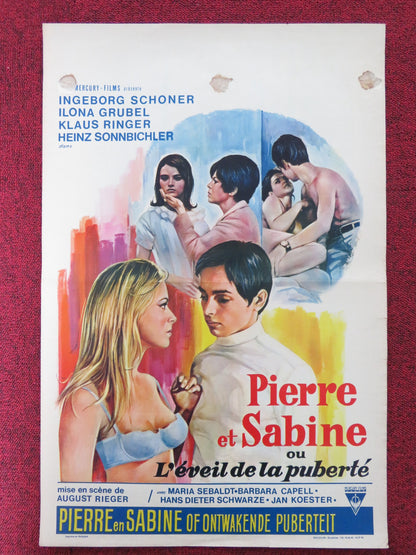 PETER UND SABINE BELGIUM POSTER INGEBORG SCHONER ILONA GRUBEL 1968