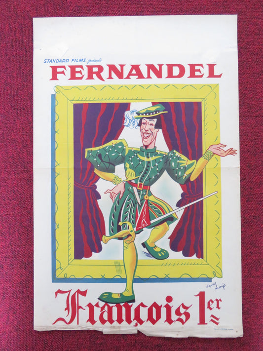 FRANCIS THE FIRST BELGIUM POSTER FERNANDEL R1950S