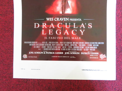 DRACULA'S LEGACY ITALIAN LOCANDINA POSTER GERARD BUTLER CHRISTOPHER PLUMMER 2001