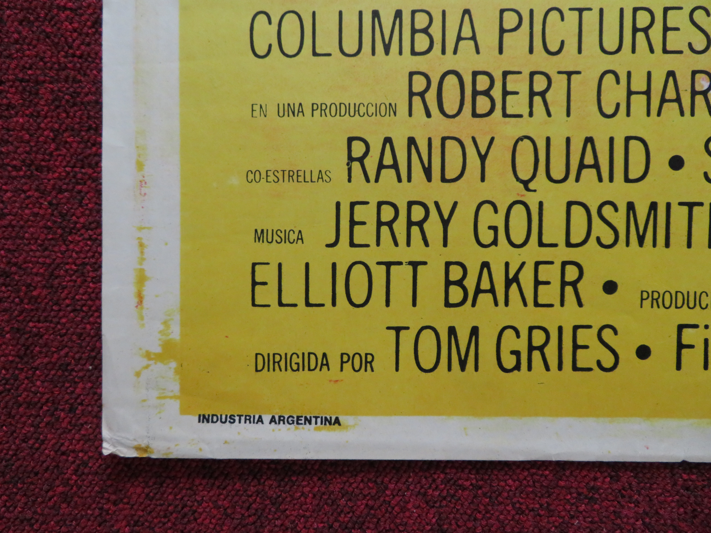 BREAKOUT FOLDED ARGENTINA ONE SHEET POSTER CHARLES BRONSON ROBERT DUVALL 1975