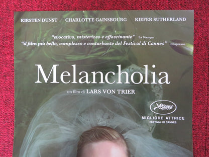 MELANCHOLIA ITALIAN LOCANDINA POSTER KIRSTEN DUNST CHARLOTTE GAINSBOURG 2011