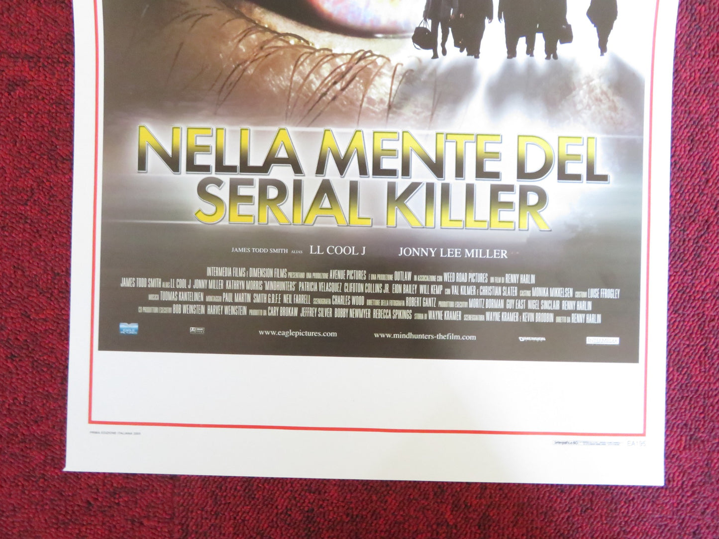 NELLA MENTE DEL SERIAL KILLER ITALIAN LOCANDINA POSTER VAL KILMER LL COOL J 2005