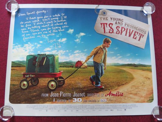 THE YOUNG AND PRODIGIOUS T.S. SPIVET UK QUAD (30"x 40") ROLLED POSTER 2013