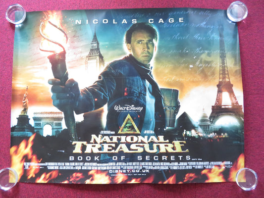 NATIONAL TREASURE: BOOK OF SECRETS UK QUAD (30"x 40") ROLLED POSTER DISNEY 2007