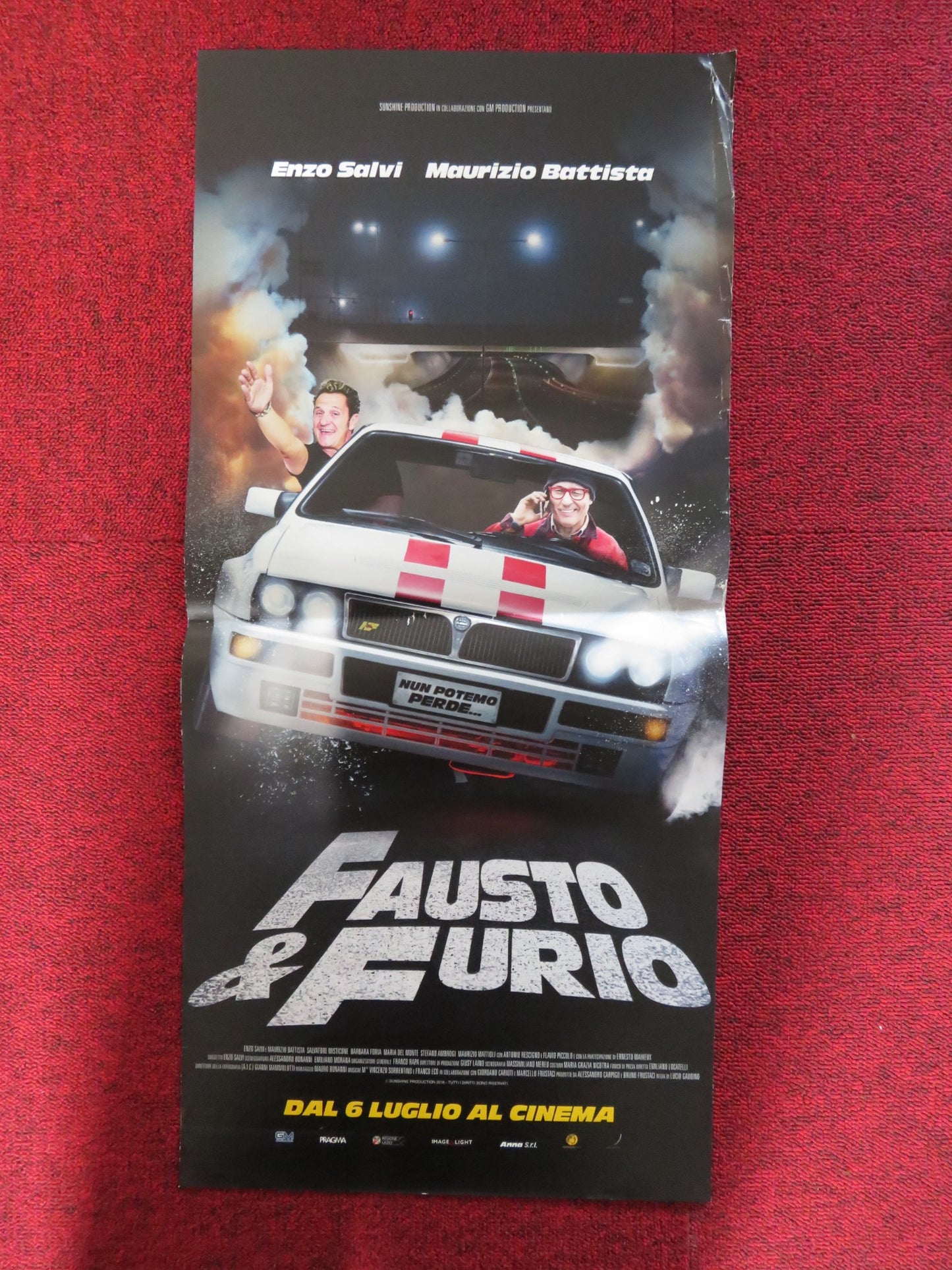 FAUSTO & FURIO ITALIAN LOCANDINA POSTER ENZO SALVI MAURIZIO BATTISTA 2016