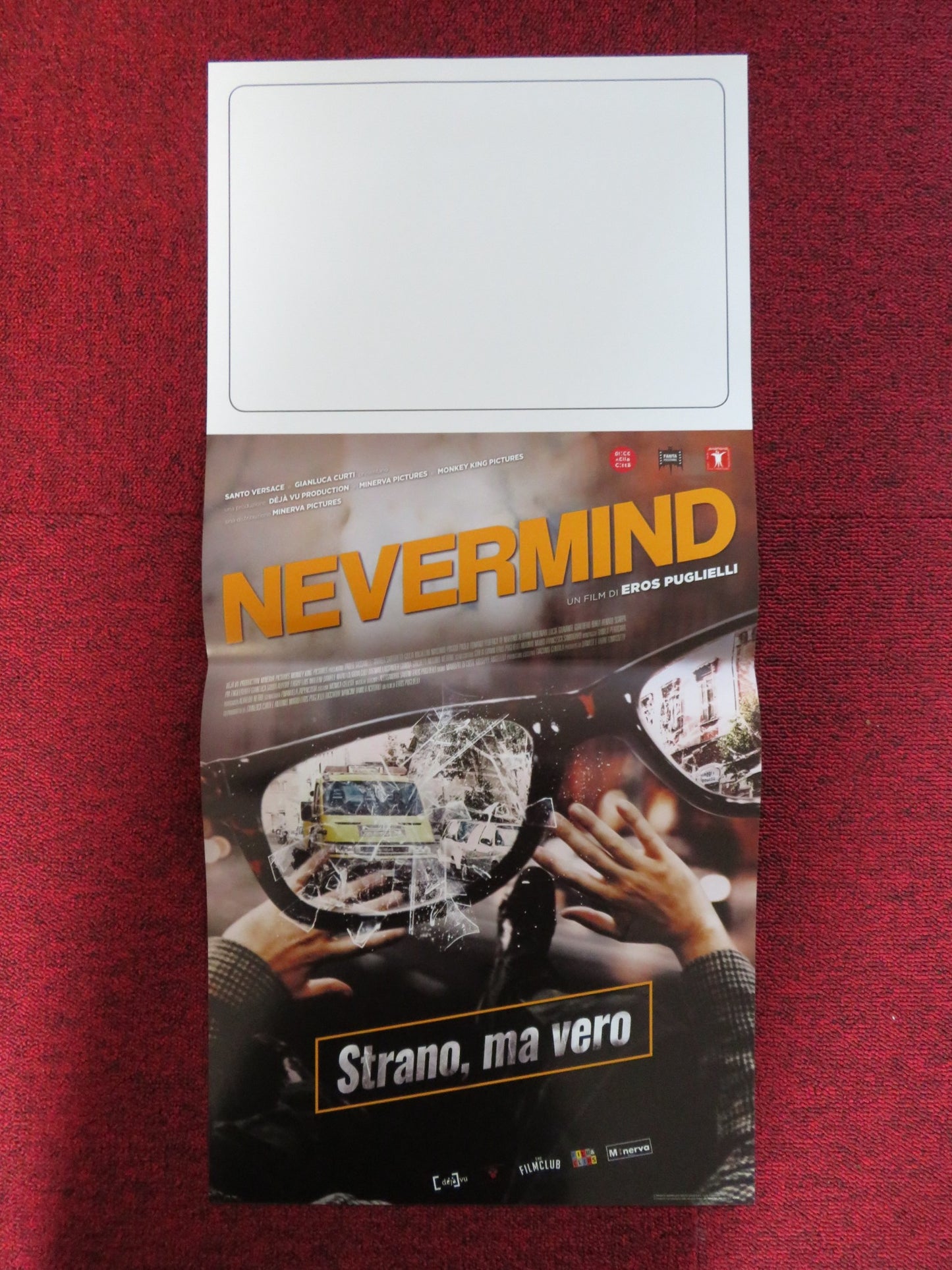 NEVERMIND ITALIAN LOCANDINA POSTER GUALTIERO BURZI CRISTIANO CALLEGARO 2018