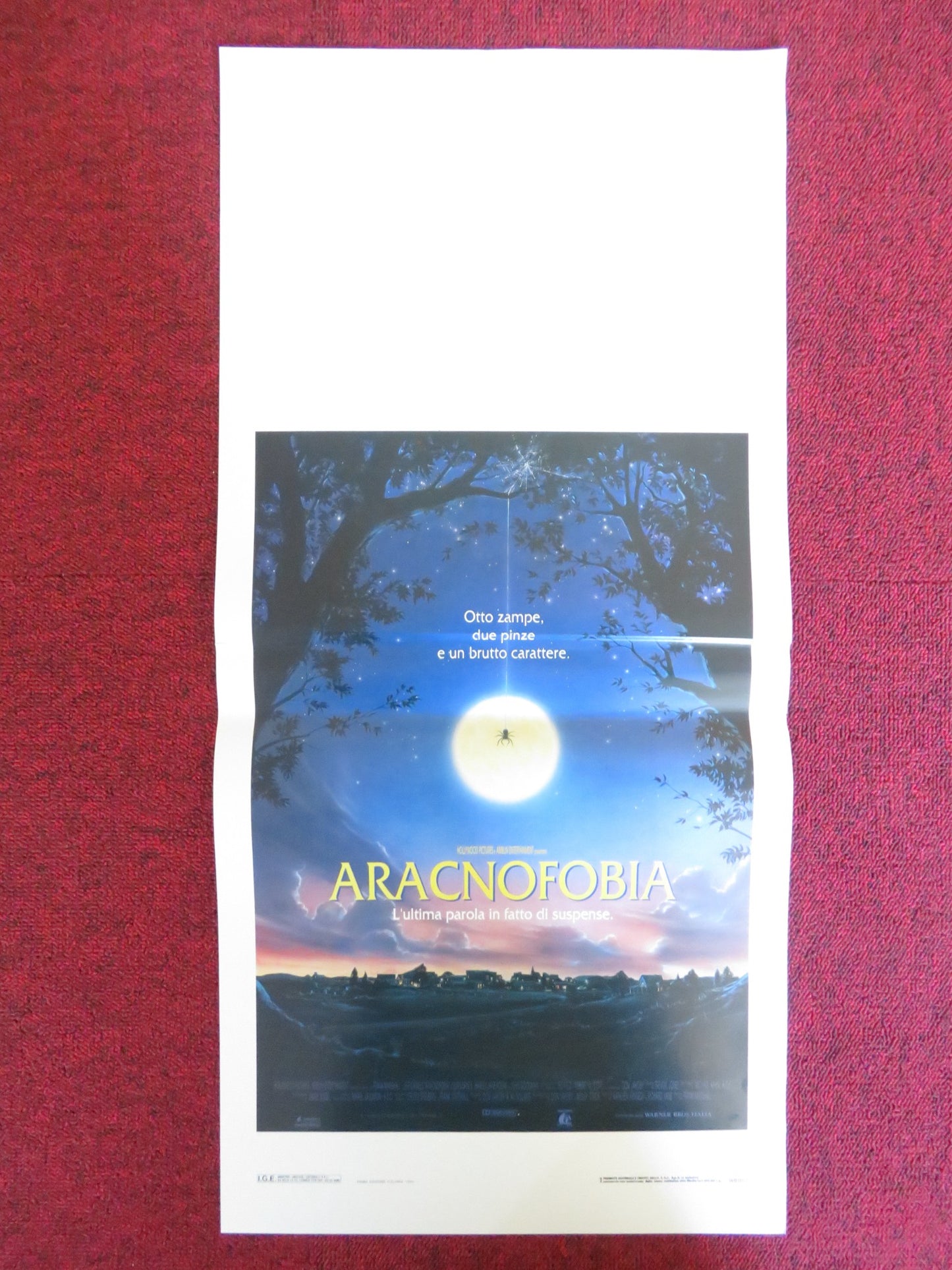 ARACHNOPHOBIA ITALIAN LOCANDINA POSTER JEFF DANIELS JOHN GOODMAN 1990