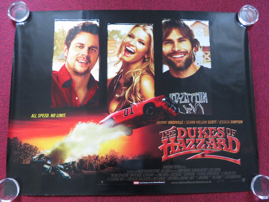 THE DUKES OF HAZZARD UK QUAD (30"x 40") ROLLED POSTER JOHNNY KNOXVILLE 2005