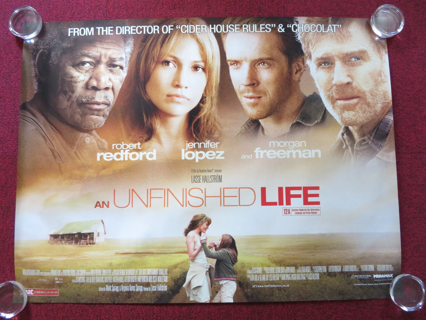 AN UNFINISHED LIFE UK QUAD (30"x 40") ROLLED POSTER ROBERT REDFORD J. LOPEZ 2005