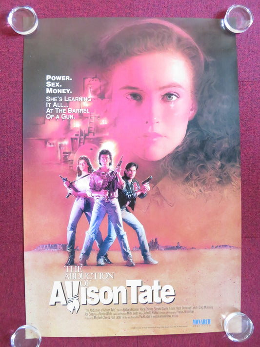 THE ABDUCTION OF ALLISON TATE- b US ONE SHEET ROLLED POSTER BARBARA BOSSON 1986