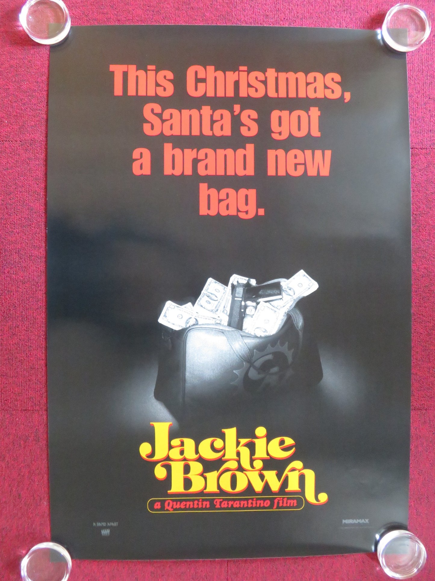 JACKIE BROWN US ONE SHEET ROLLED POSTER TARANTINO GRIER SAMUEL L. JACKSON 1997