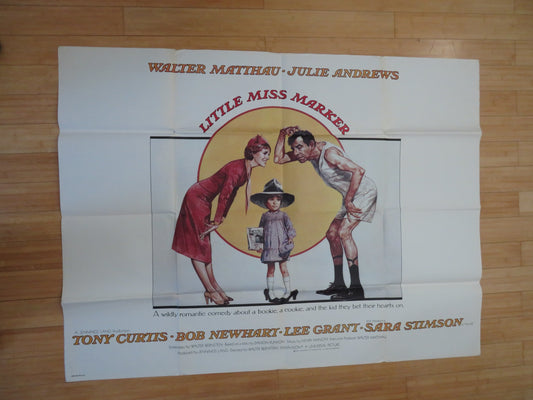 LITTLE MISS MARKER US SUBWAY MOVIE POSTER WALTER MATTHAU JULIE ANDREWS 1980