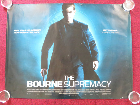 THE BOURNE SUPREMACY UK QUAD (30"x 40") ROLLED POSTER MATT DAMON F. POTENTE 2004