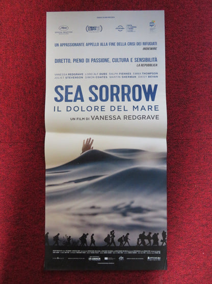 SEA SORROW ITALIAN LOCANDINA POSTER VANESSA REDGRAVE RALPH FIENNES 2017