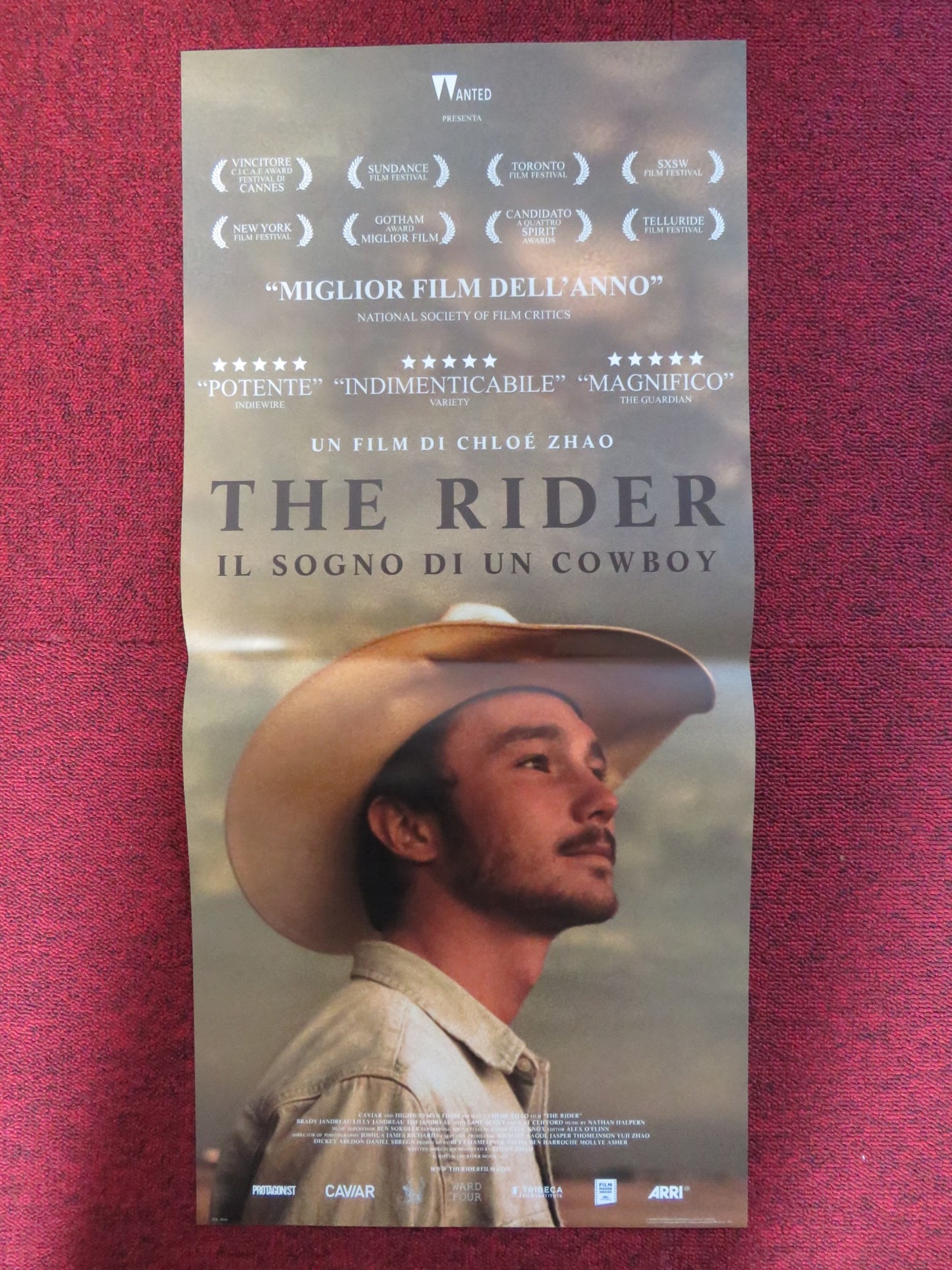 THE RIDER ITALIAN LOCANDINA POSTER BRADY JANDREAU MOONEY 2017