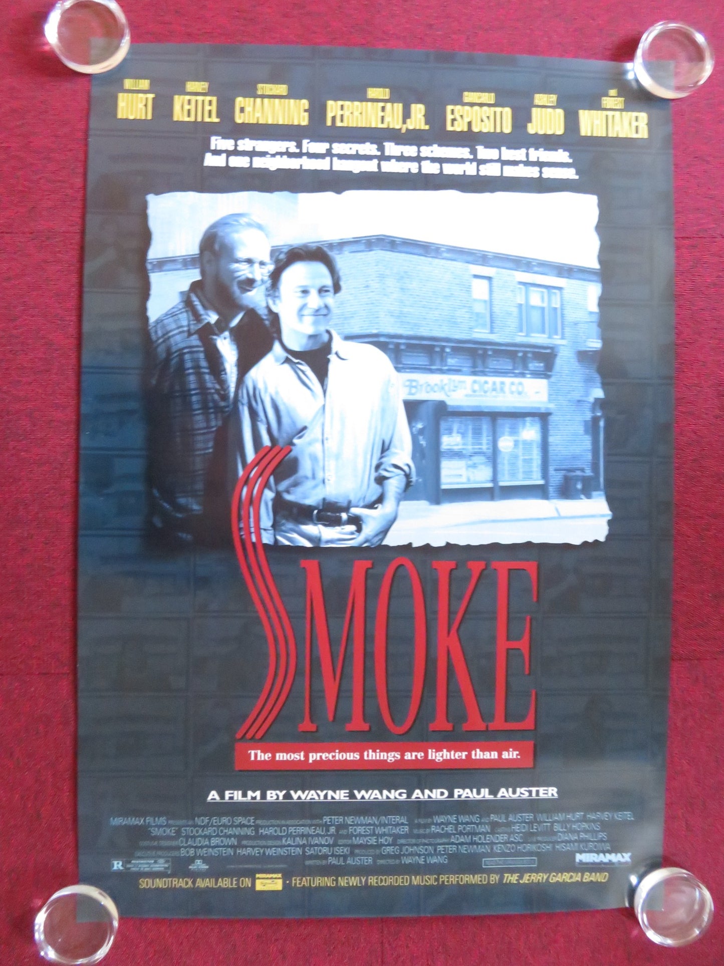 SMOKE US ONE SHEET ROLLED POSTER WILLIAM HURT HARVEY KEITEL 1995