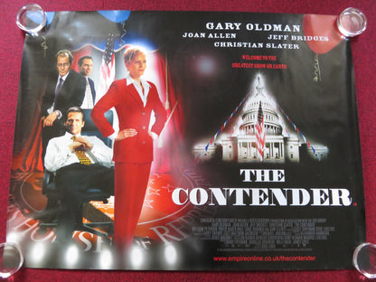 THE CONTENDER UK QUAD (30"x 40") ROLLED POSTER GARY OLDMAN JEFF BRIDGES 2000