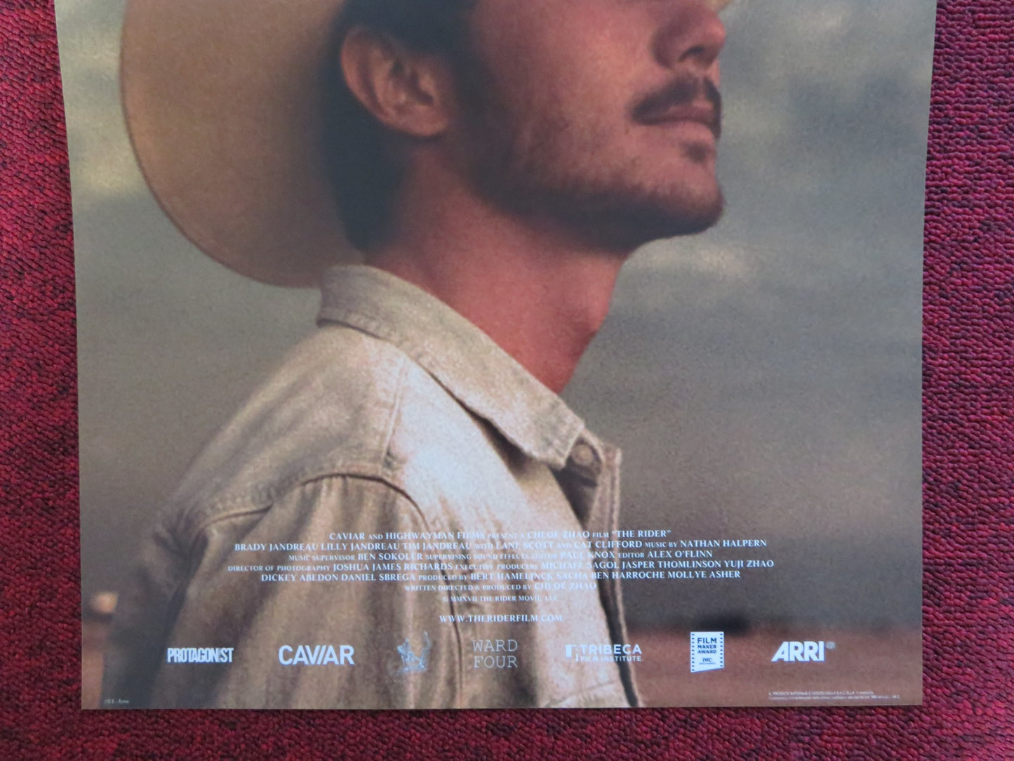 THE RIDER ITALIAN LOCANDINA POSTER BRADY JANDREAU MOONEY 2017