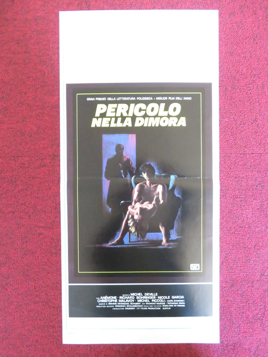 PERIL - PERICOLO NELLA DIMORA ITALIAN LOCANDINA POSTER ANEMONE BOHRINGER 1985