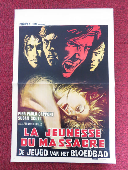 NAKED VIOLENCE BELGIUM POSTER PIER PAOLO CAPPONI SUSAN SCOTT 1969