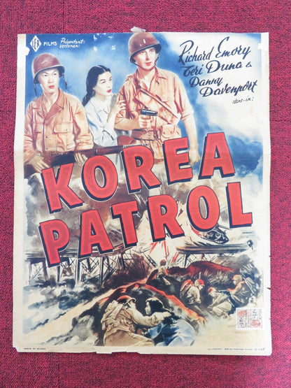 KOREA PATROL BELGIUM POSTER RICHARD EMORY SUNG LI 1951