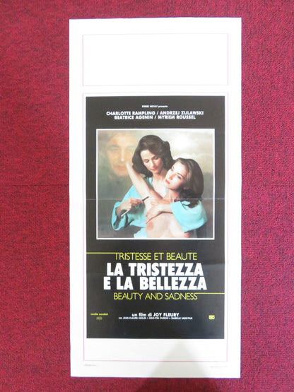 TRISTESSE ET BEAUTE ITALIAN LOCANDINA POSTER CHARLOTTE RAMPLING ROUSSEL 1985