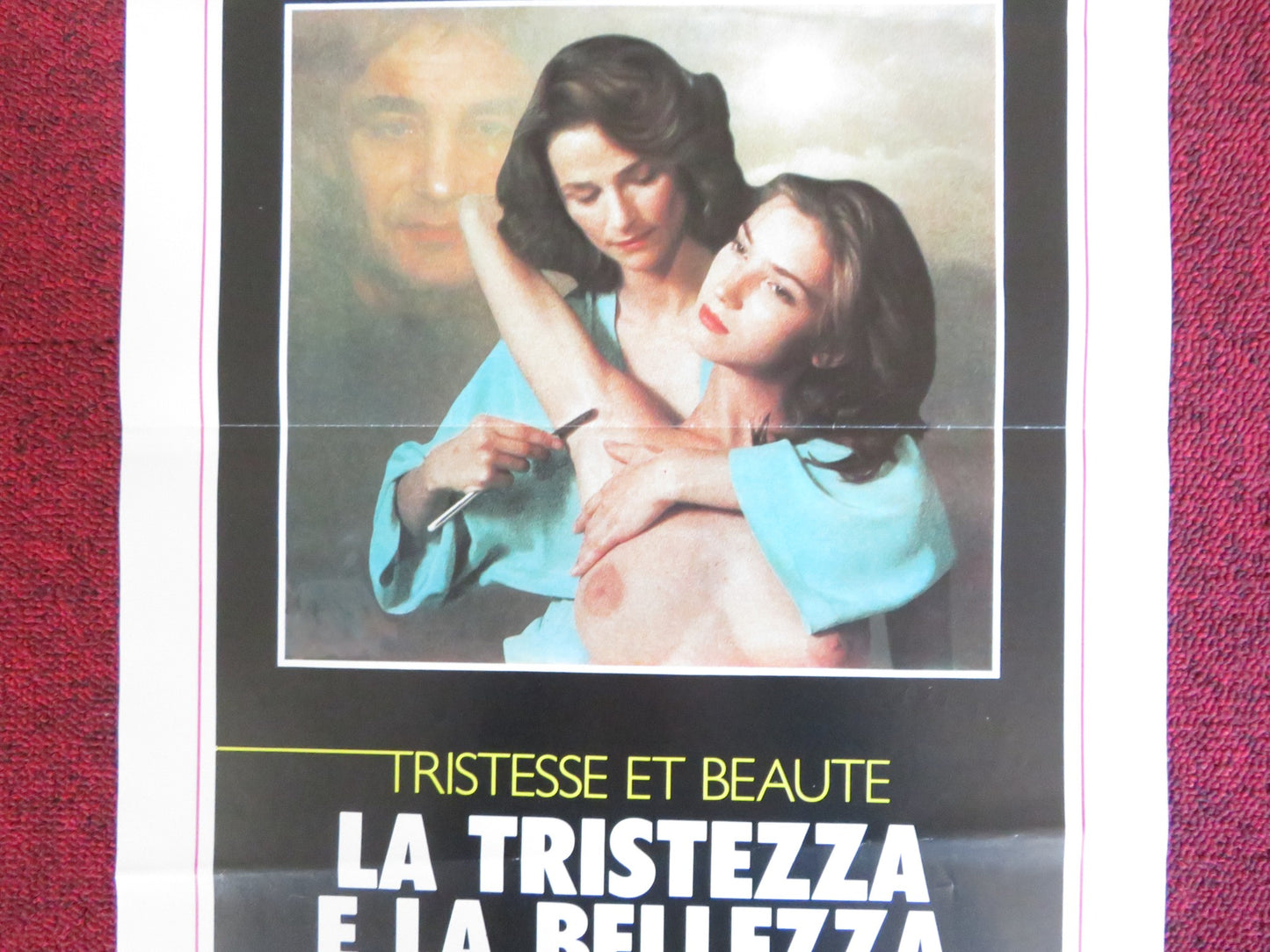 TRISTESSE ET BEAUTE ITALIAN LOCANDINA POSTER CHARLOTTE RAMPLING ROUSSEL 1985