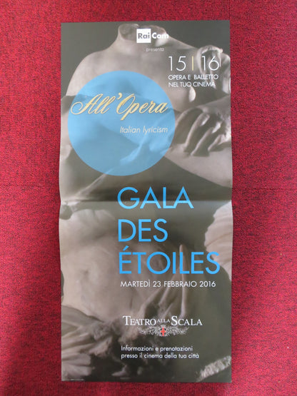 TEATRO ALLA SCALA GALA DES ETOILES  ITALIAN LOCANDINA POSTER RACHMANINOV 2015