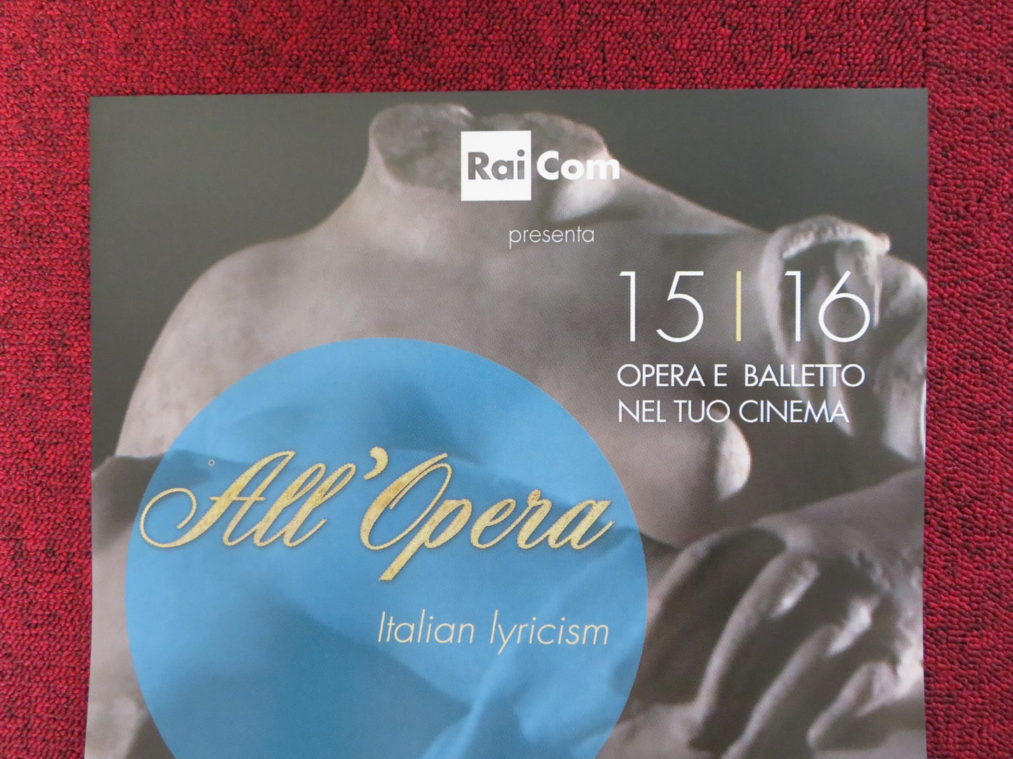 TEATRO ALLA SCALA GALA DES ETOILES  ITALIAN LOCANDINA POSTER RACHMANINOV 2015