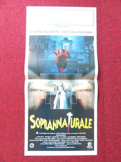 SOPRANNATURALE / THE UNHOLY ITALIAN LOCANDINA POSTER BEN CROSS NED BEATTY 1988