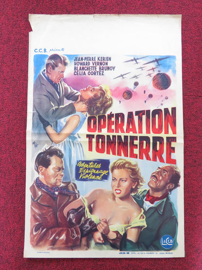 OPERATION TONNERRE BELGIUM POSTER JEAN-PIERRE KERIEN 1954