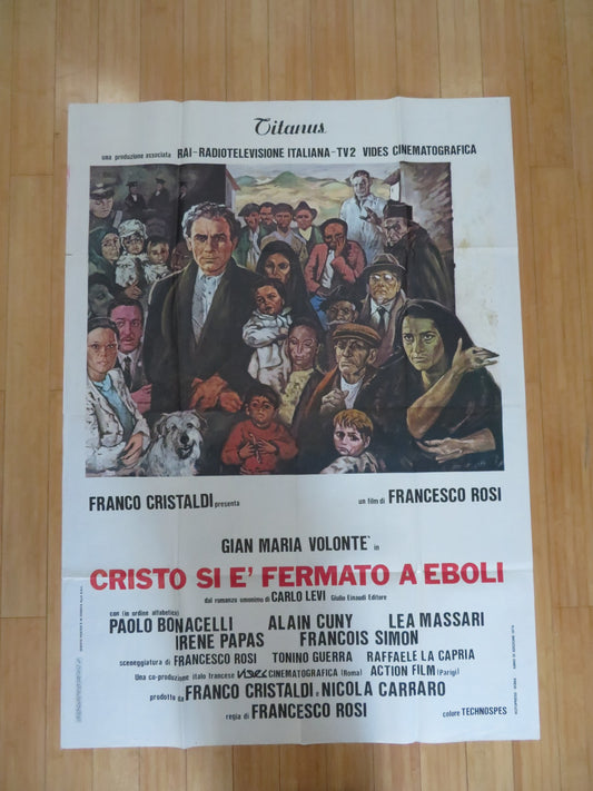 CHRIST STOPPED AT EBOLI ITALIAN 2 FOGLIO POSTER GIAN MARIA VOLONTE 1977