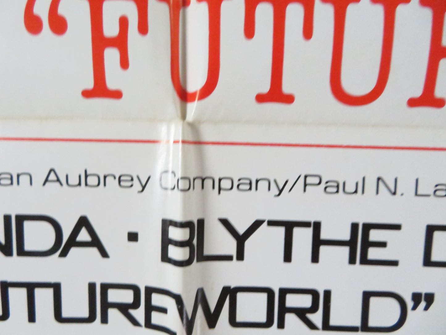 FUTUREWORLD - STYLE C FOLDED US ONE SHEET POSTER PETER FONDA YUL BRYNNER 1976