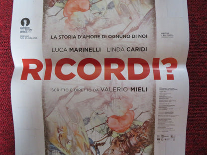 RICORDI ? ITALIAN LOCANDINA POSTER LUCA MARINELLI LINDA CARIDI 2018